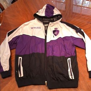 Zip up Coogi hooded windbreaker track jacket